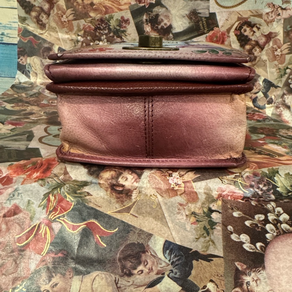 Anuschka Red Leather Crossbody Bag - Picture 4 of 8